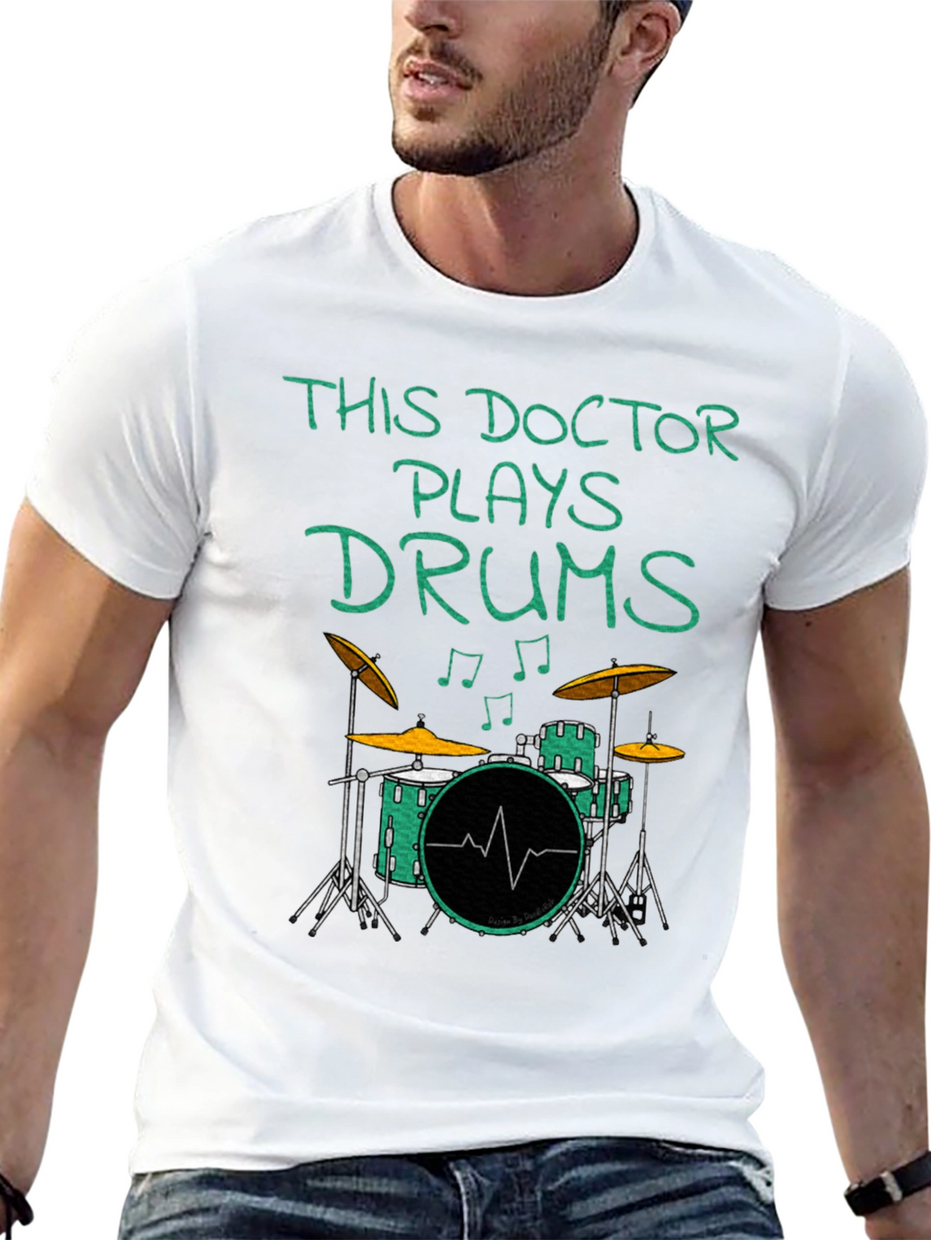 Doctor Plays Drums Graphic Tee