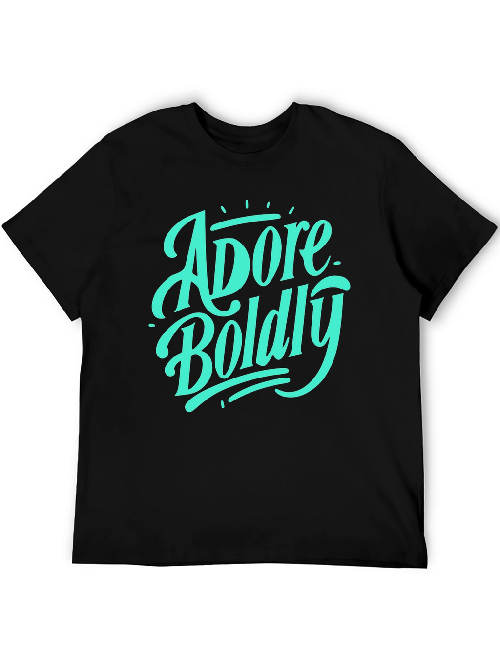 Adore Boldly Graphic Tee - Stylish Black T-Shirt