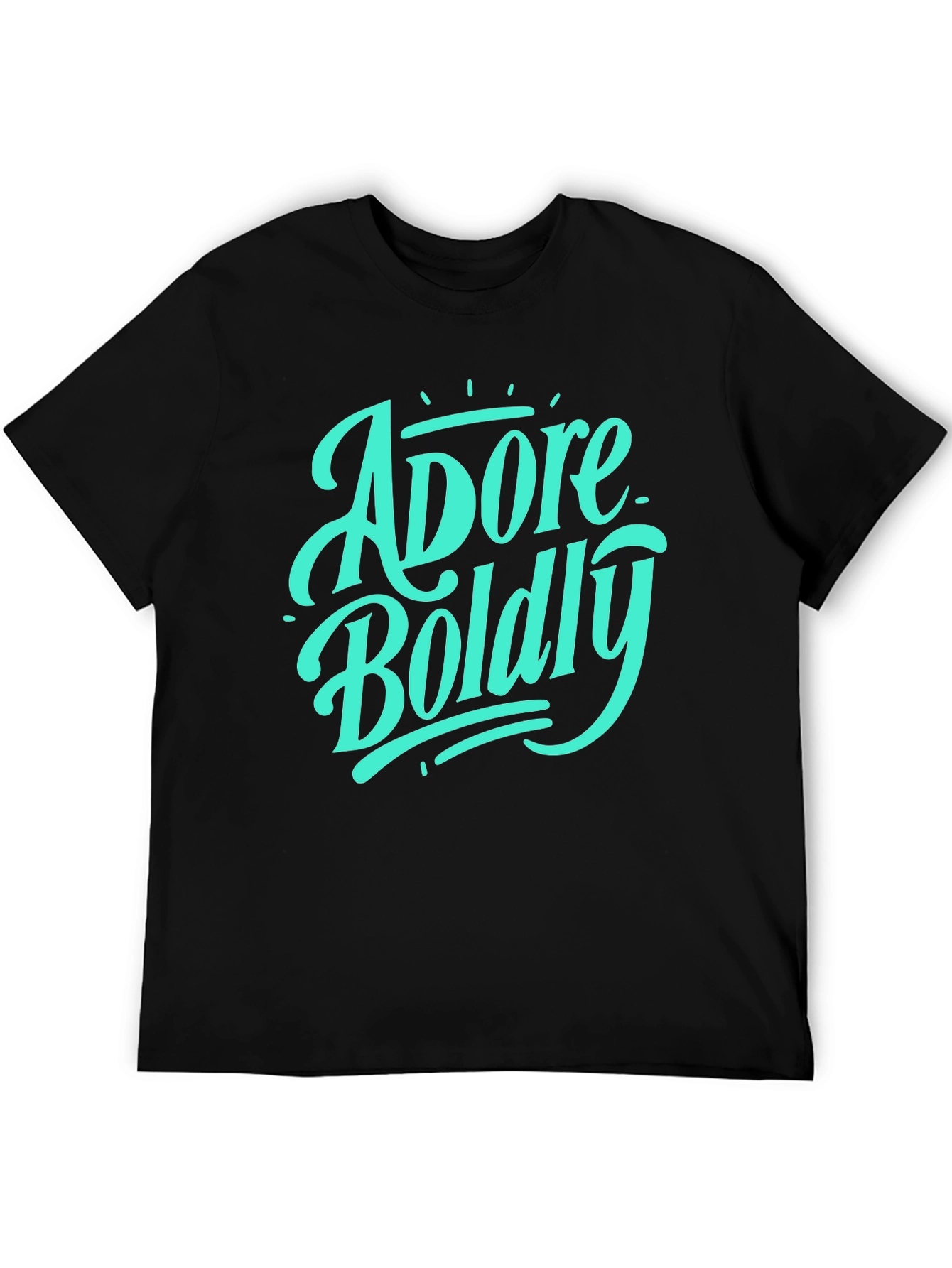 Adore Boldly Graphic Tee - Stylish Black T-Shirt