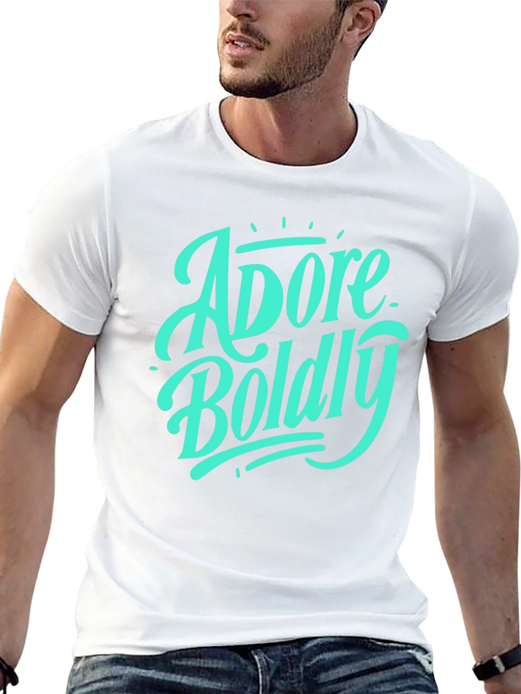 Adore Boldly Graphic Tee - Stylish Black T-Shirt