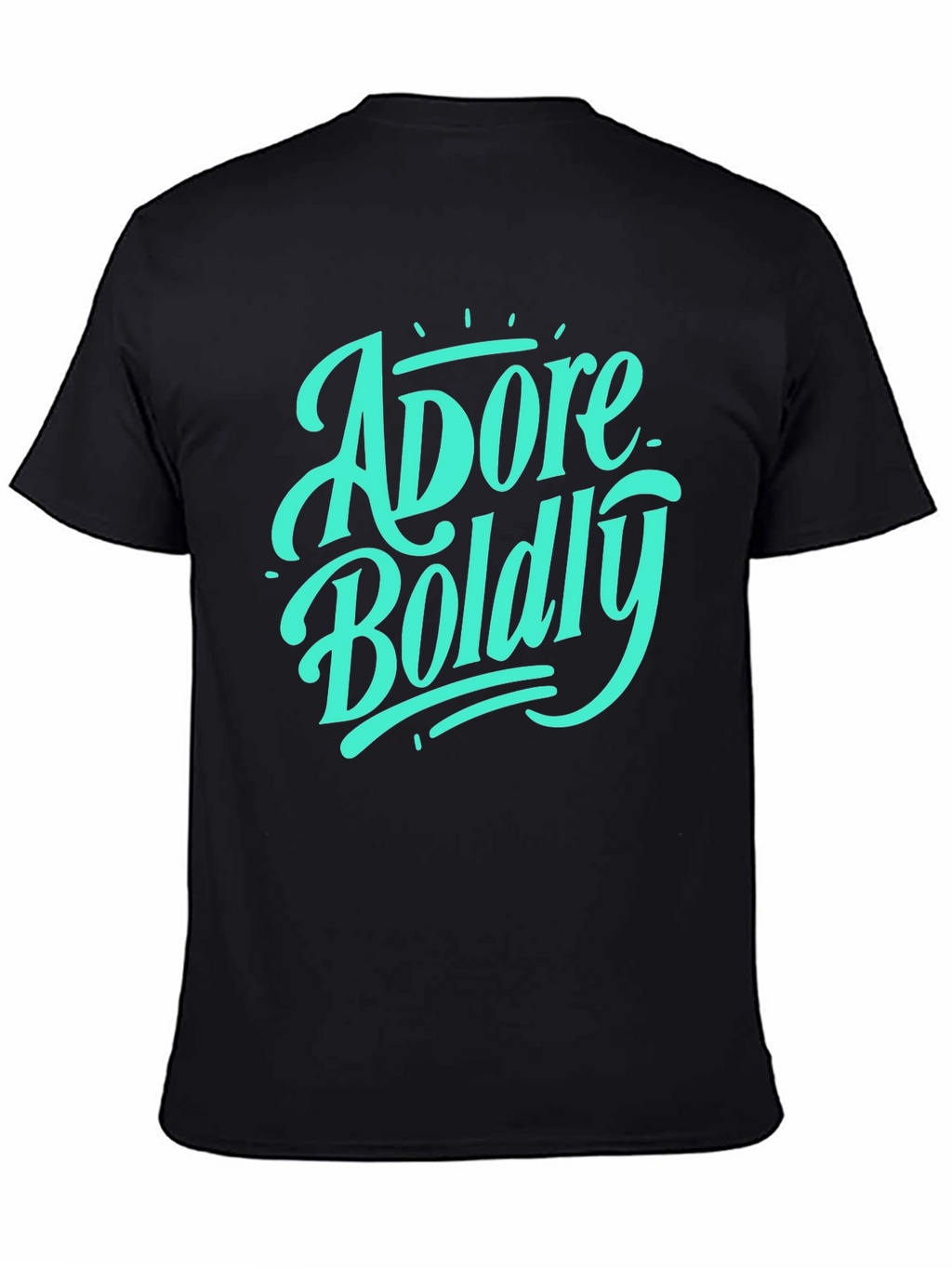 Adore Boldly Graphic Tee - Stylish Black T-Shirt