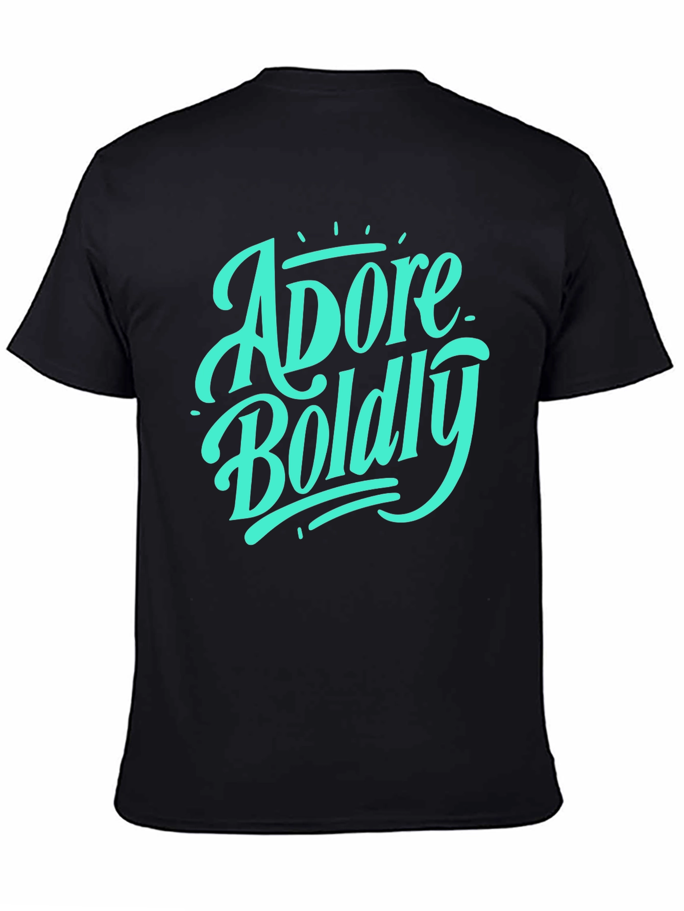 Adore Boldly Graphic Tee - Stylish Black T-Shirt