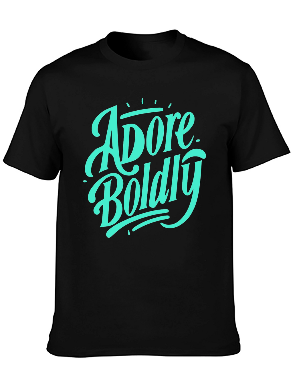 Adore Boldly Graphic Tee - Stylish Black T-Shirt