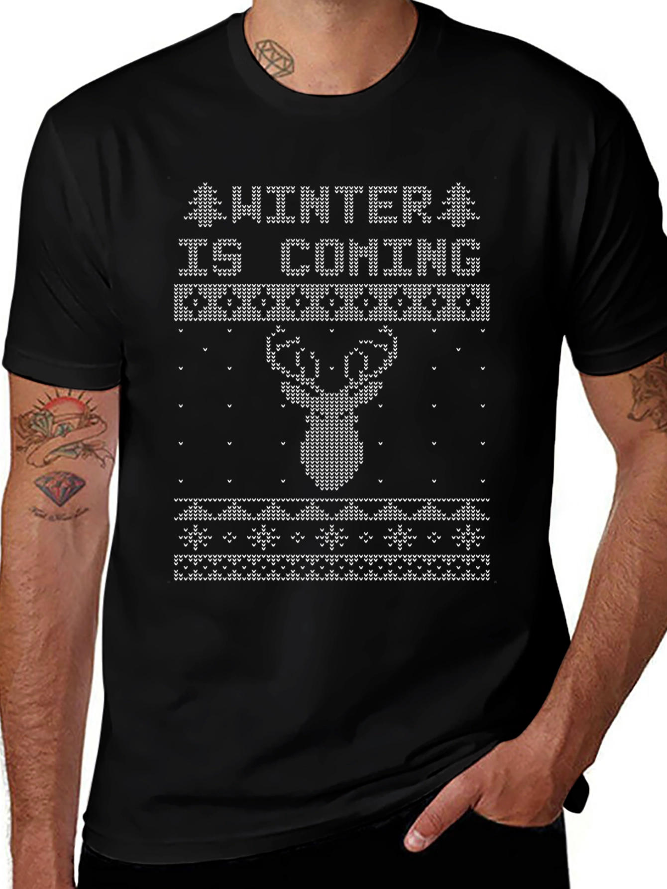Winter is Coming Christmas Novelty T-Shirt