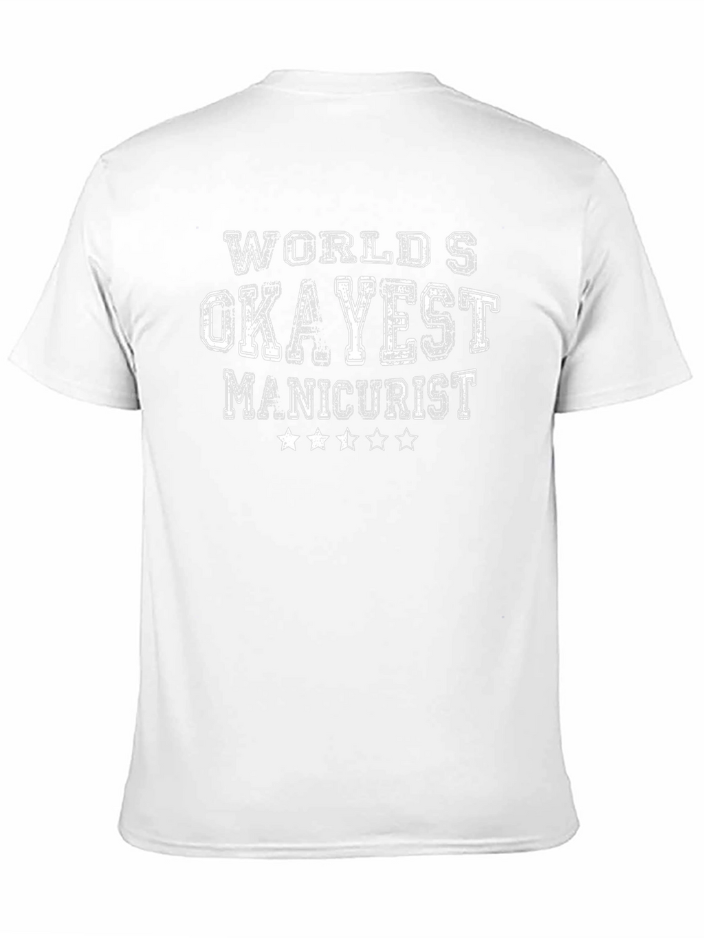 Worlds Okayest Manicurist Black Graphic Tee