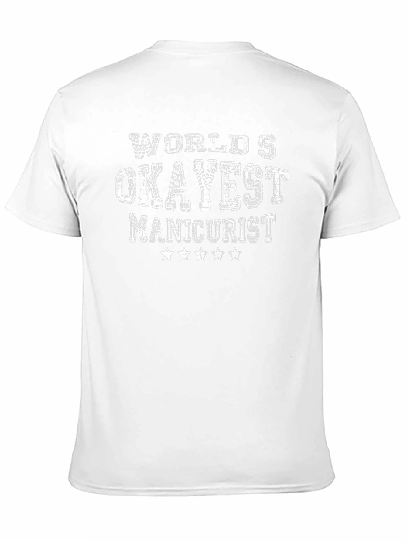 Worlds Okayest Manicurist Black Graphic Tee