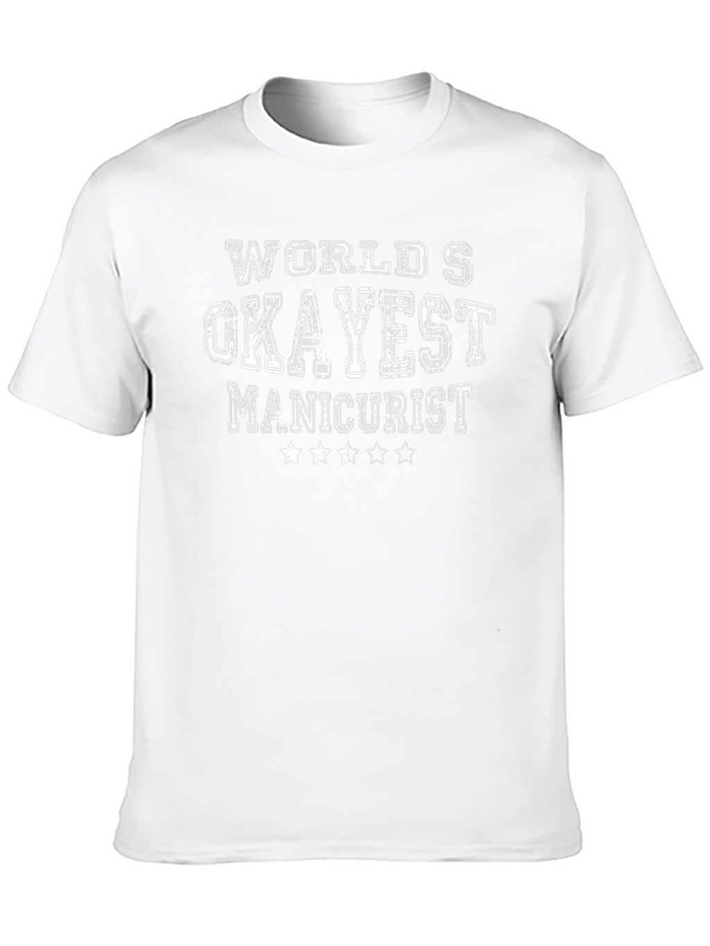 Worlds Okayest Manicurist Black Graphic Tee