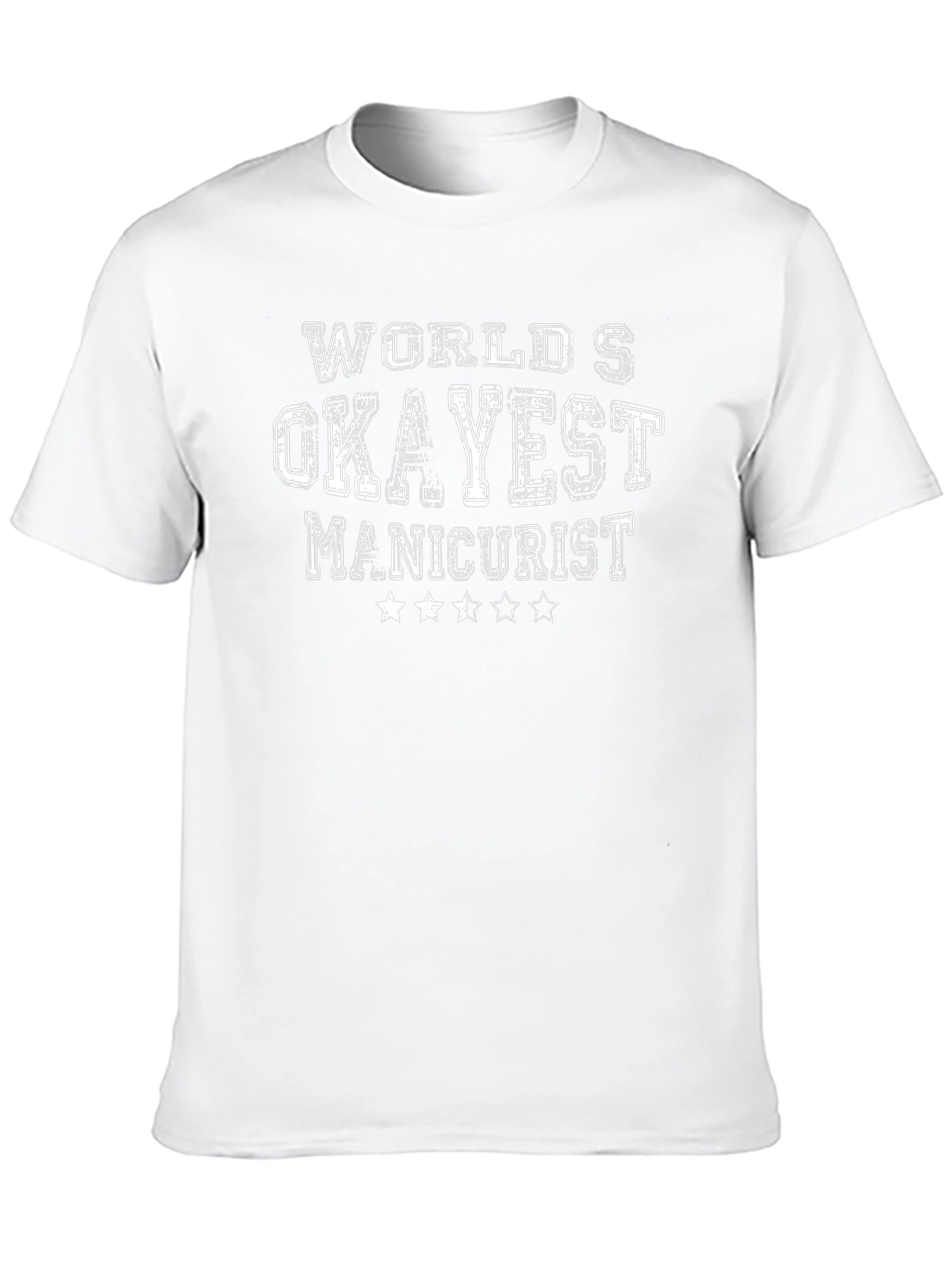 Worlds Okayest Manicurist Black Graphic Tee