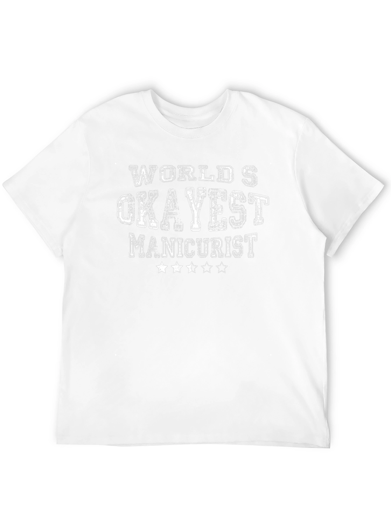 Worlds Okayest Manicurist Black Graphic Tee