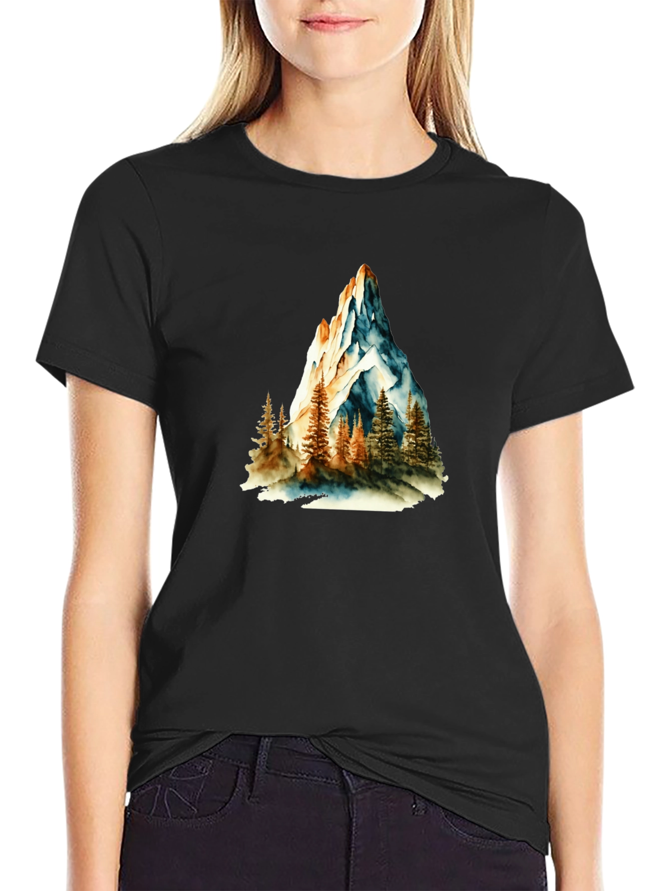 Mountain Scene Graphic Tee - Nature Inspired Apparel