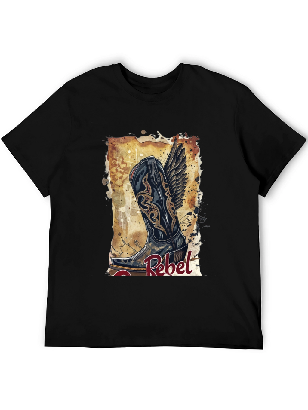 Rebel Cowboy Boot Graphic Tee