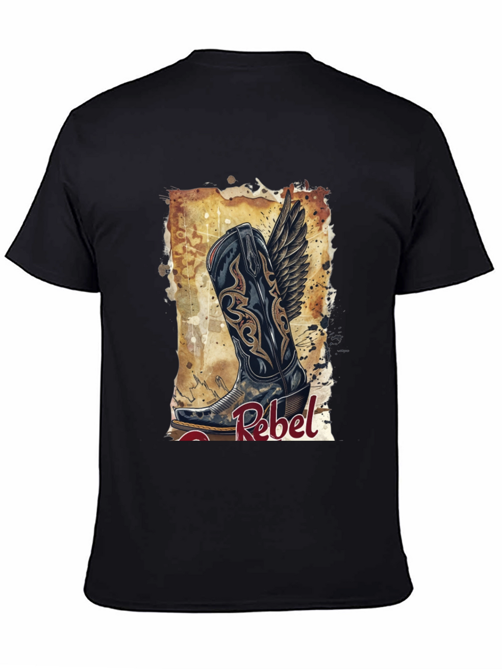 Rebel Cowboy Boot Graphic Tee