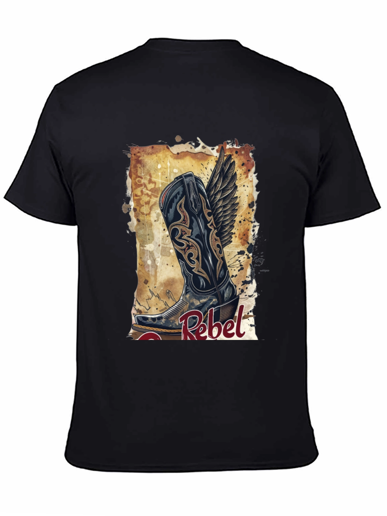 Rebel Cowboy Boot Graphic Tee