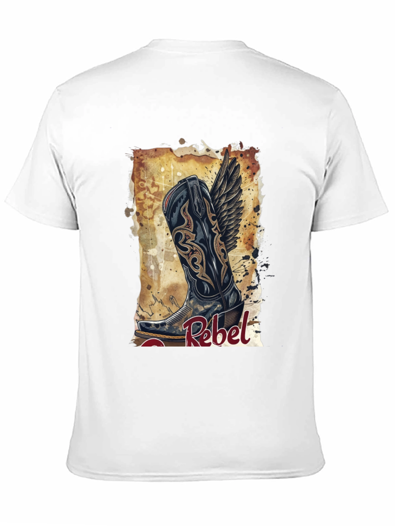 Rebel Cowboy Boot Graphic Tee