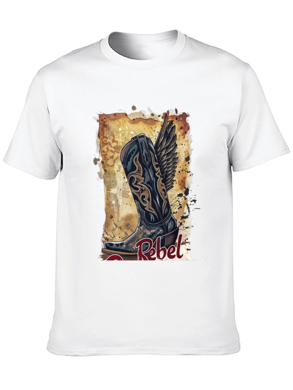 Rebel Cowboy Boot Graphic Tee