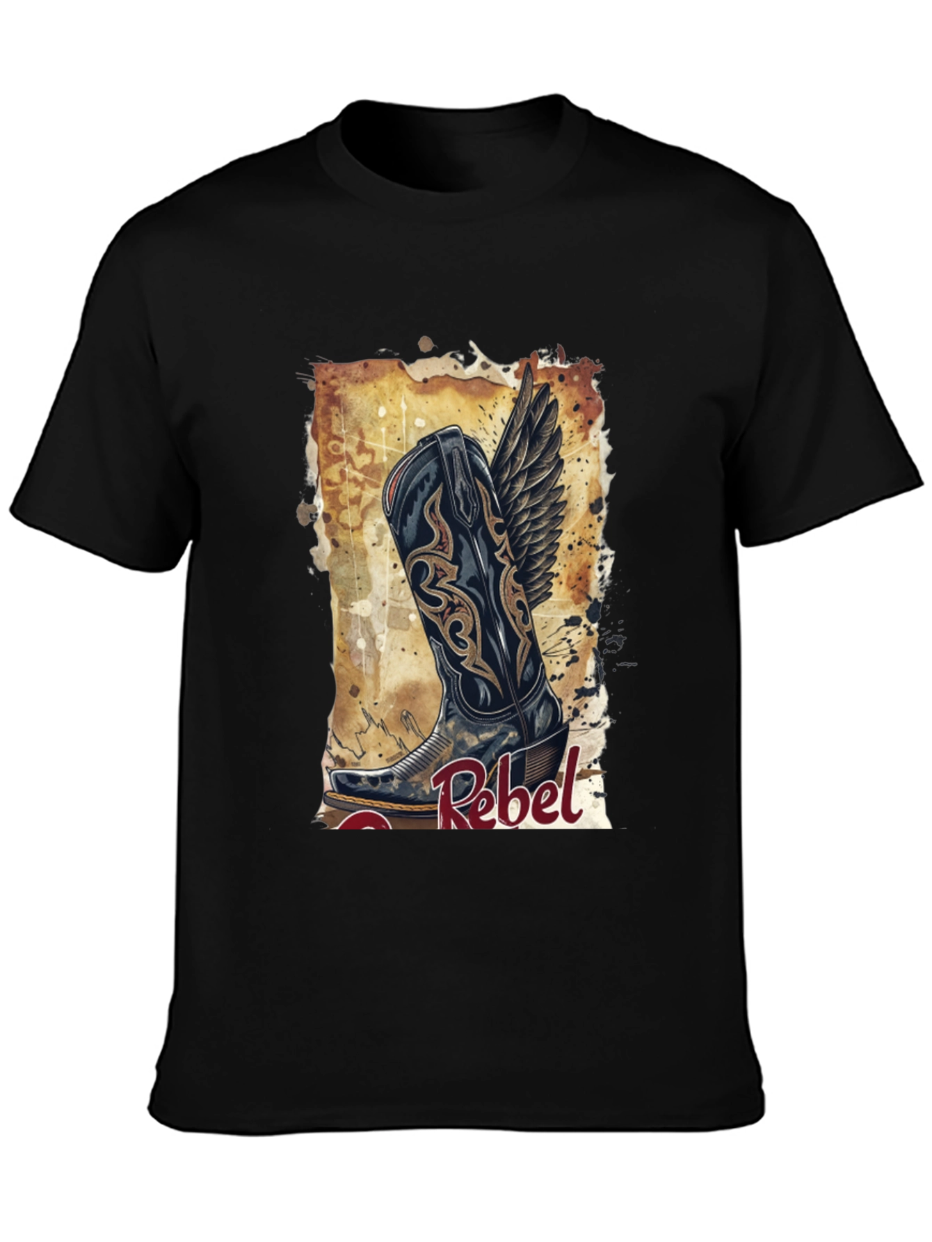 Rebel Cowboy Boot Graphic Tee