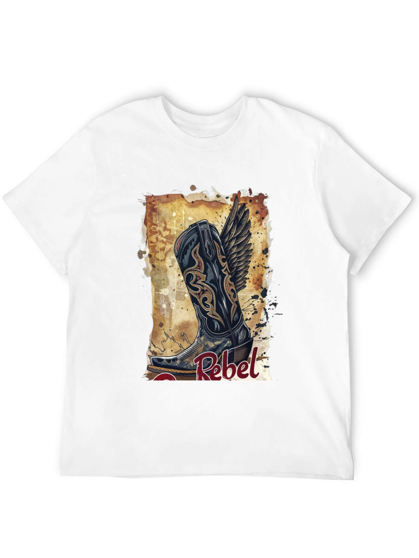 Rebel Cowboy Boot Graphic Tee