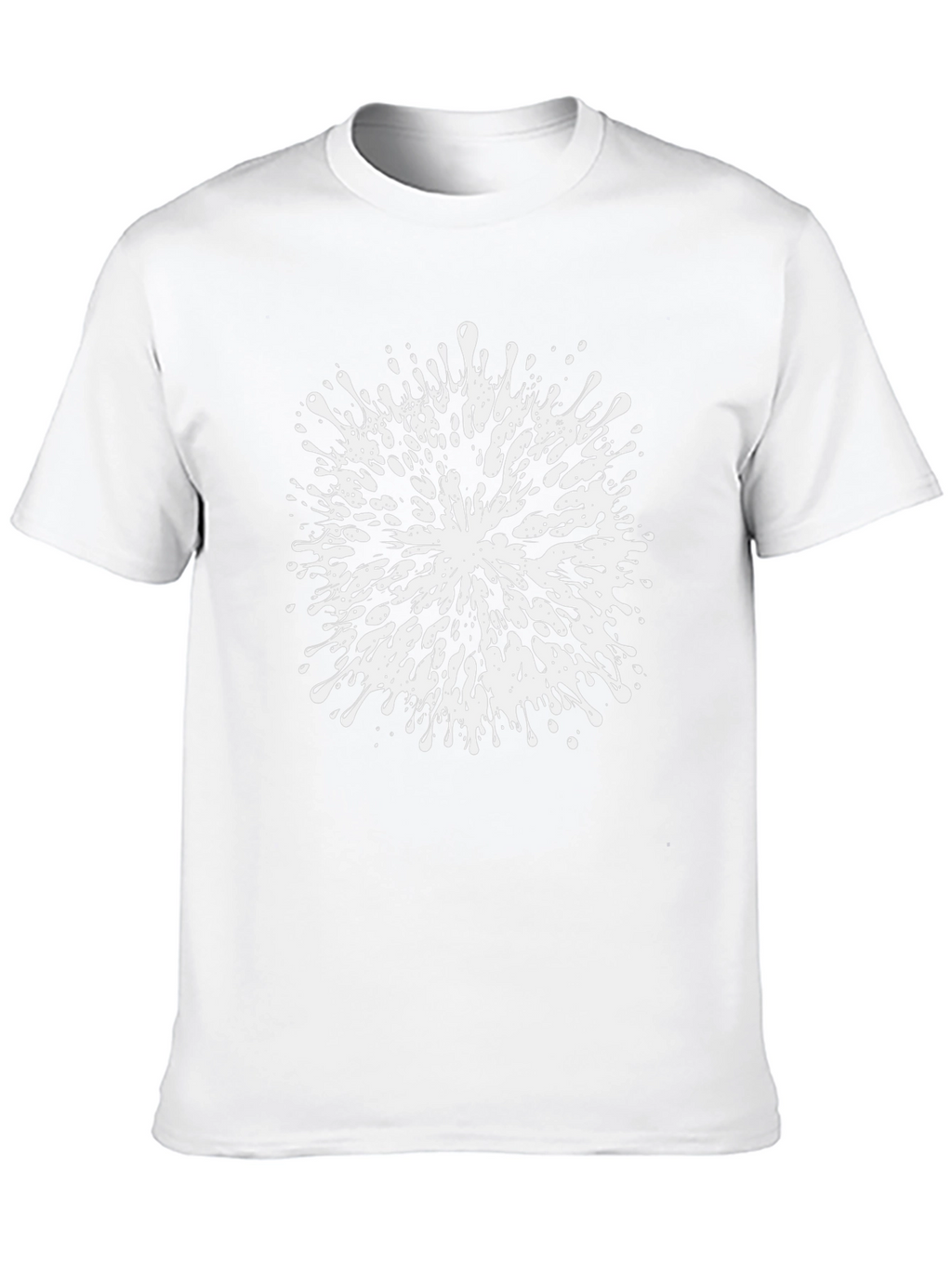 Abstract Splatter Graphic Tee - Black Cotton Blend