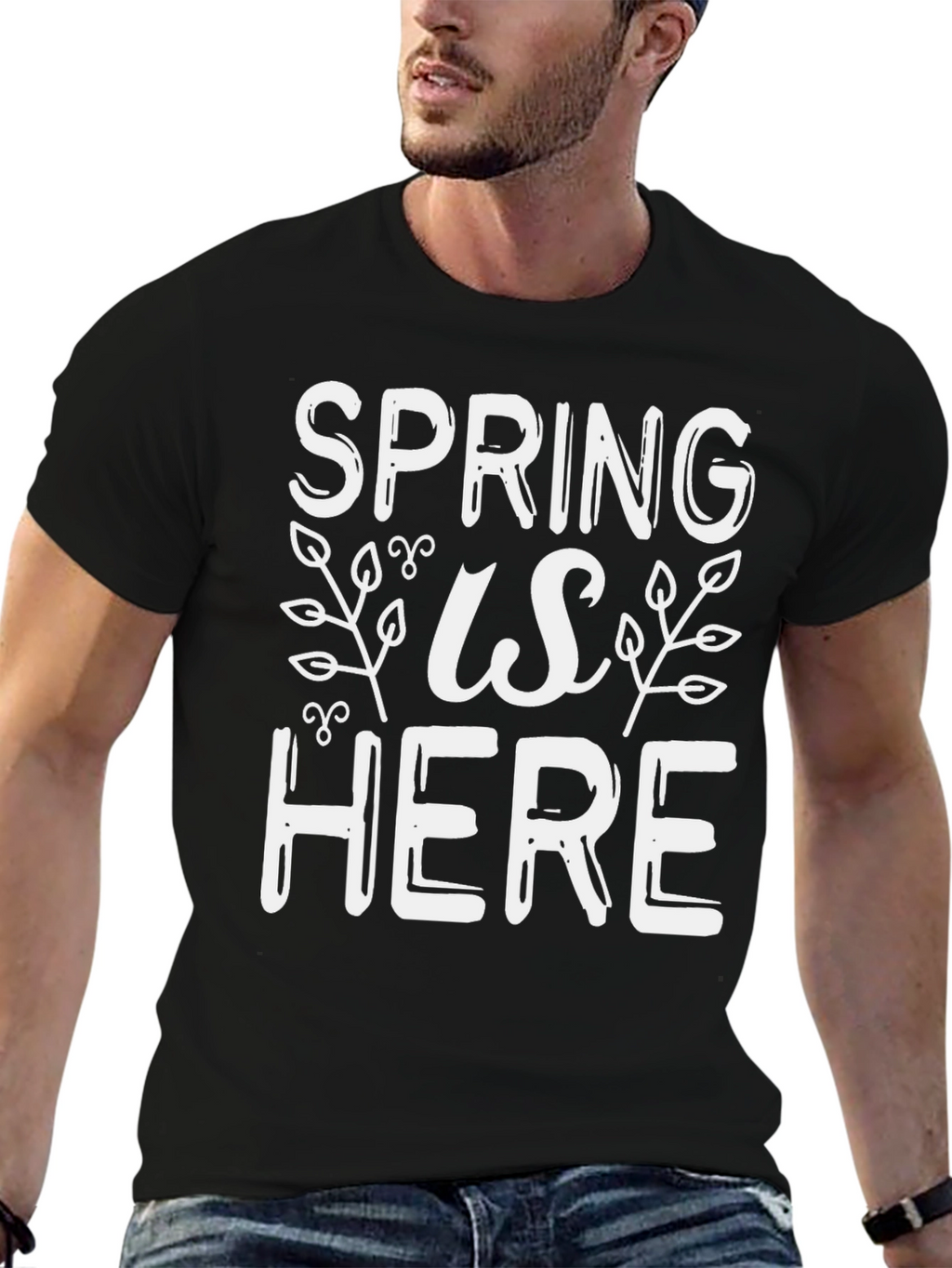 Spring Is Here Graphic Tee - Stylish Seasonal Shirt