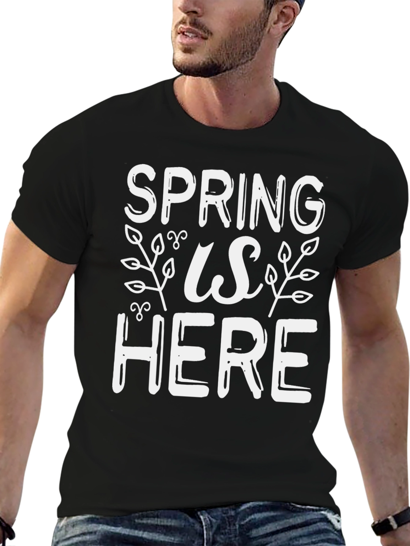 Spring Is Here Graphic Tee - Stylish Seasonal Shirt