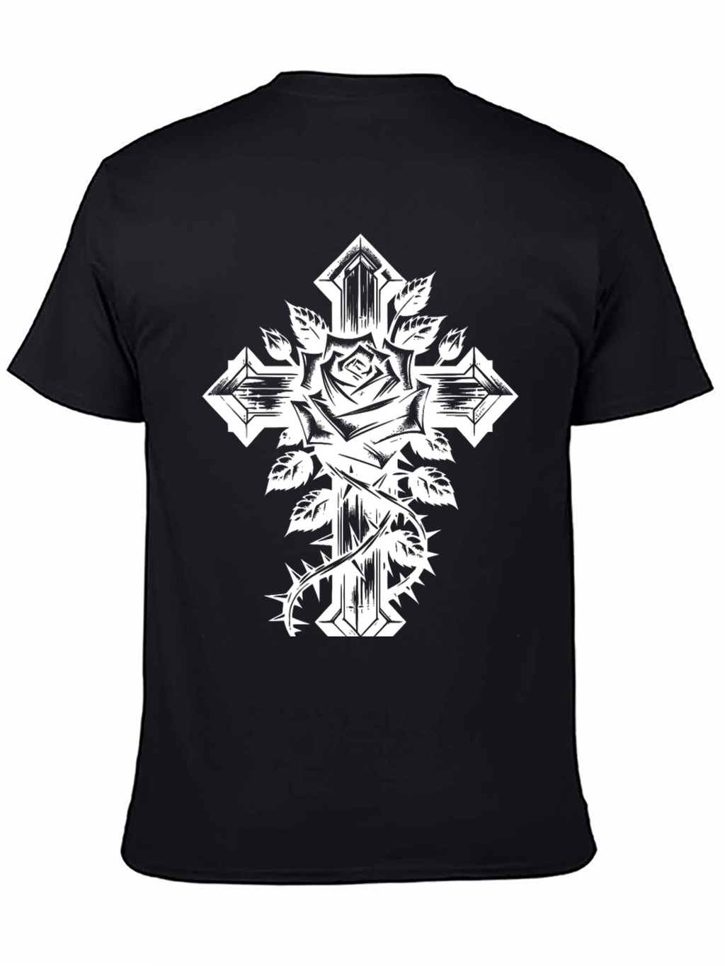 Rose and Cross Graphic Tee