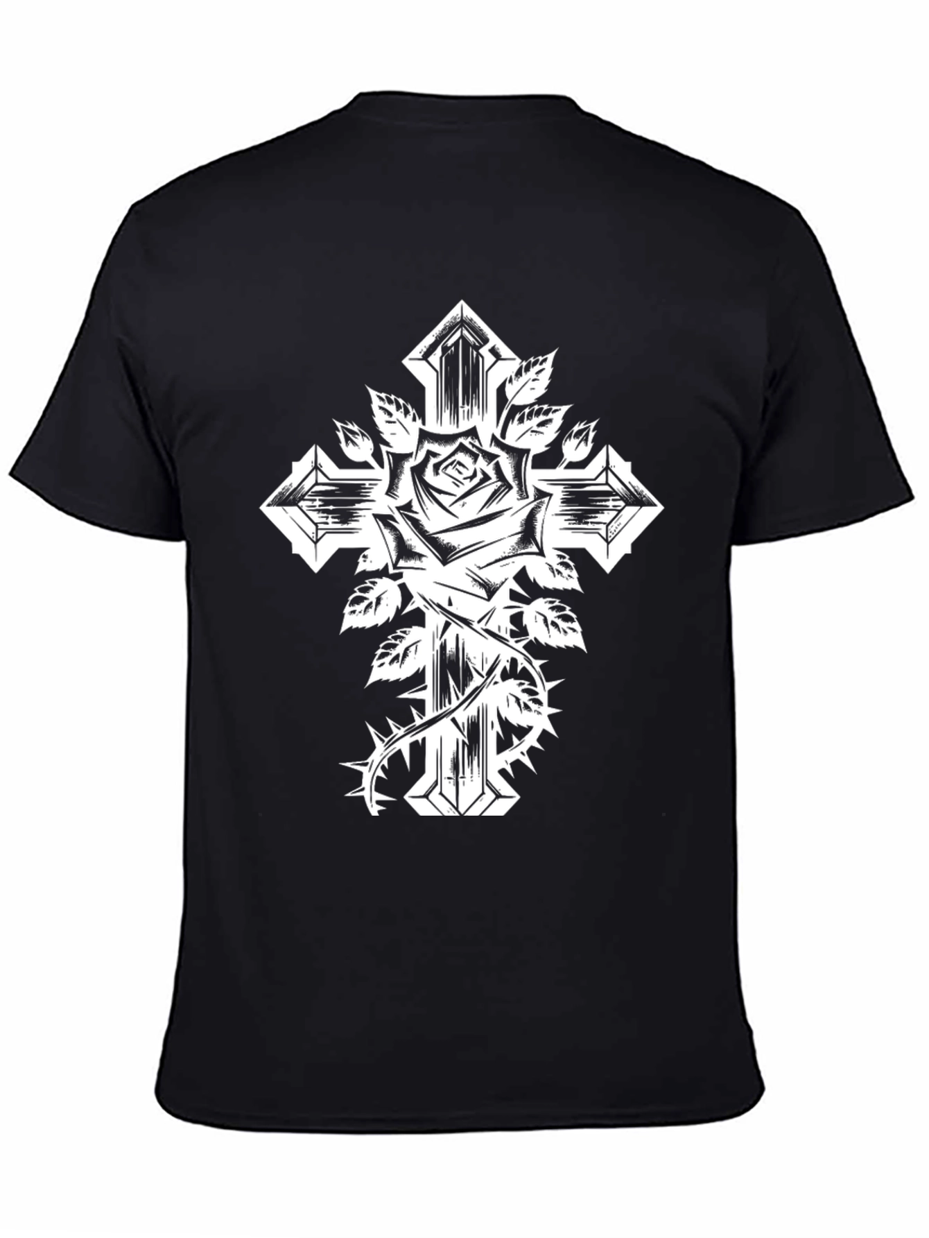 Rose and Cross Graphic Tee