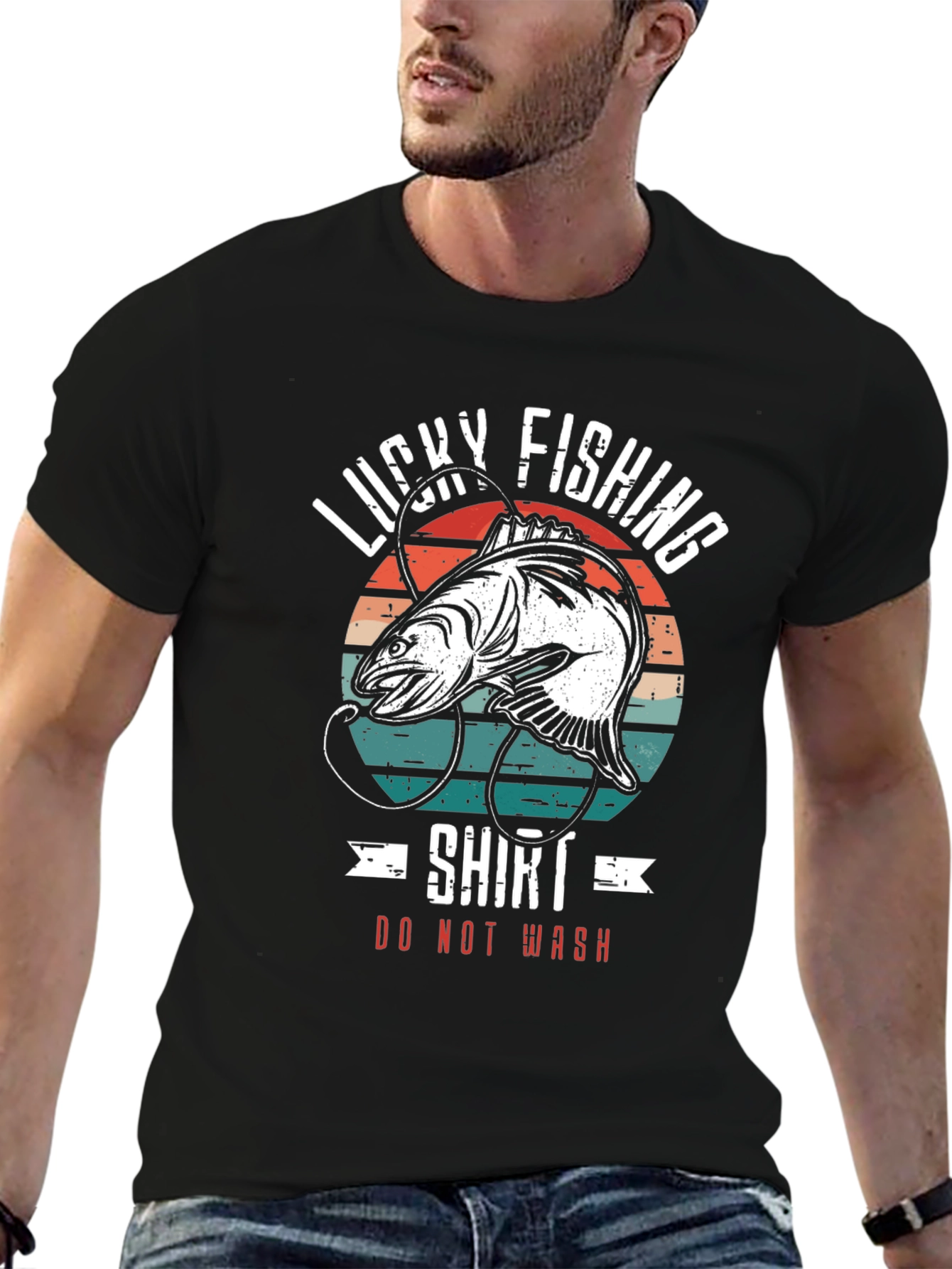 Lucky Fishing Graphic Tee - Do Not Wash!