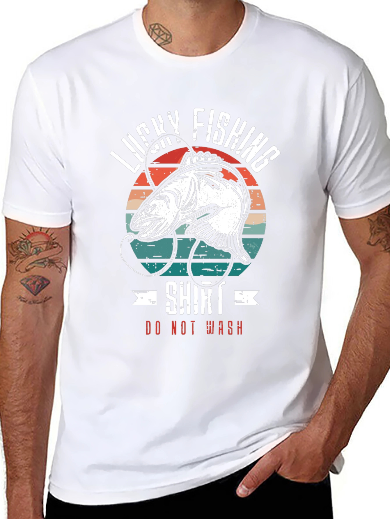 Lucky Fishing Graphic Tee - Do Not Wash!