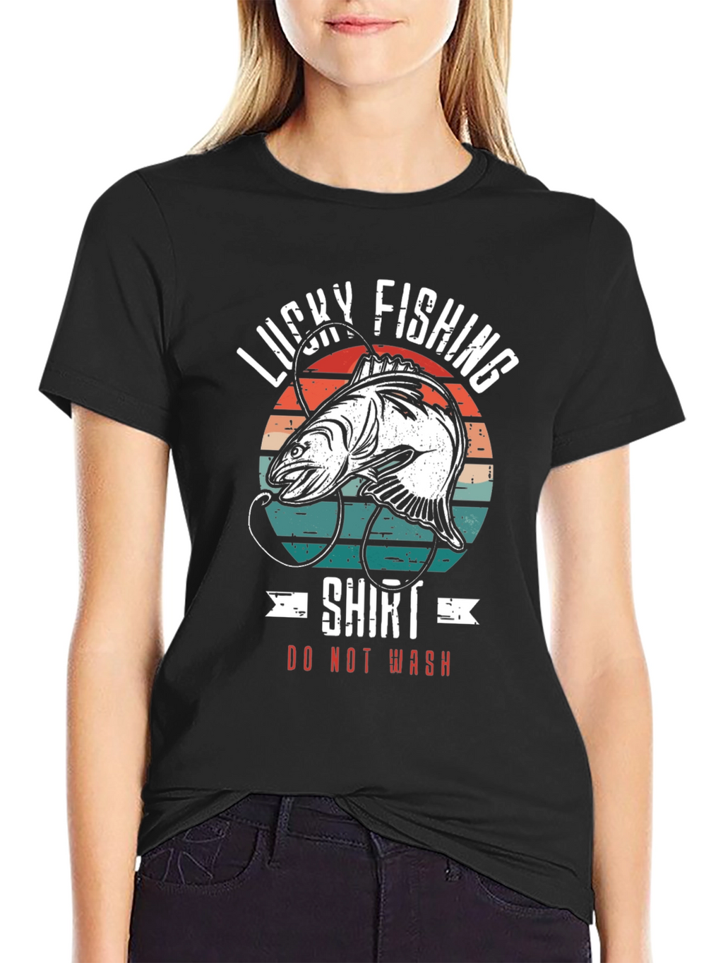 Lucky Fishing Graphic Tee - Do Not Wash!
