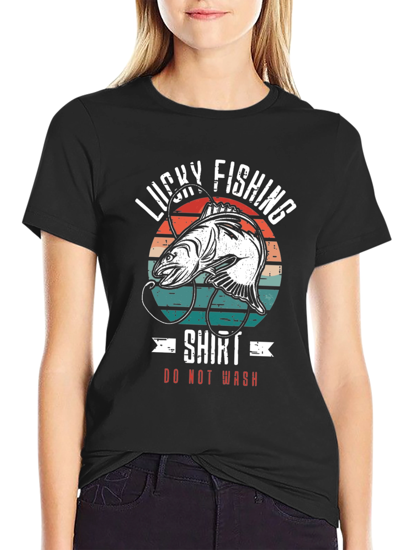 Lucky Fishing Graphic Tee - Do Not Wash!