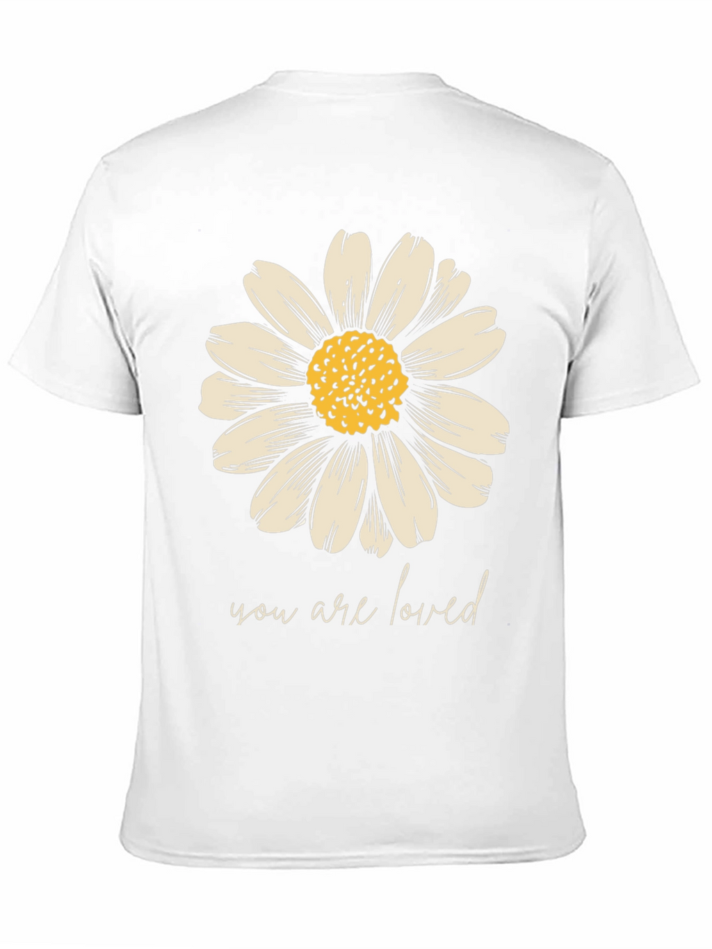 Daisy Graphic Tee - You Are Loved Black T-Shirt