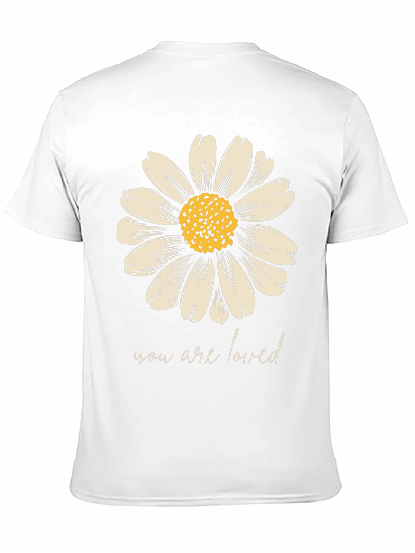 Daisy Graphic Tee - You Are Loved Black T-Shirt