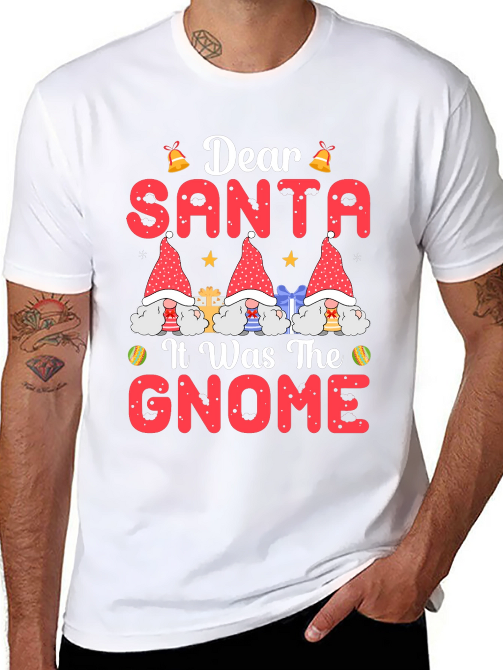 Dear Santa It Was The Gnome Christmas T-Shirt