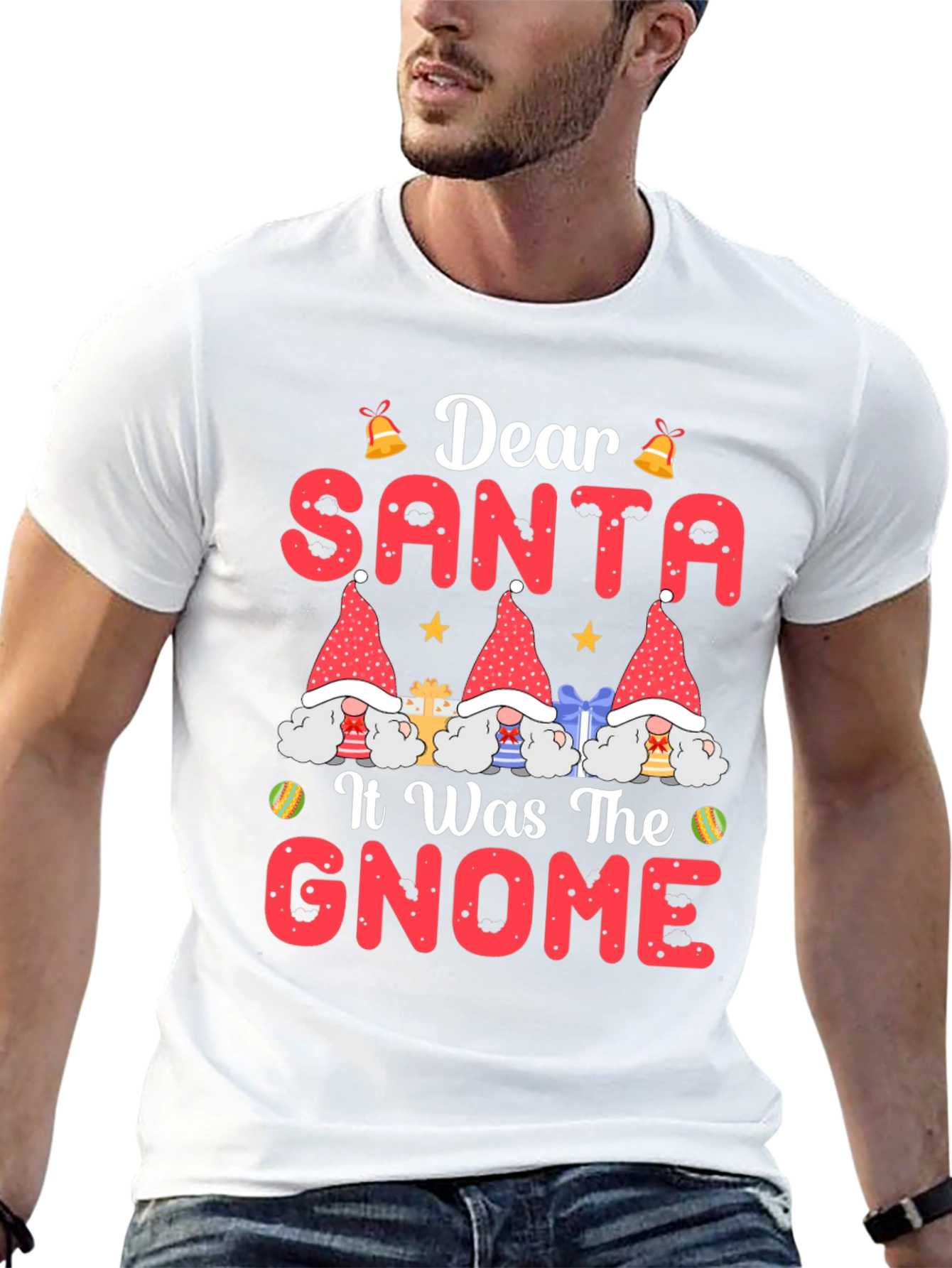 Dear Santa It Was The Gnome Christmas T-Shirt