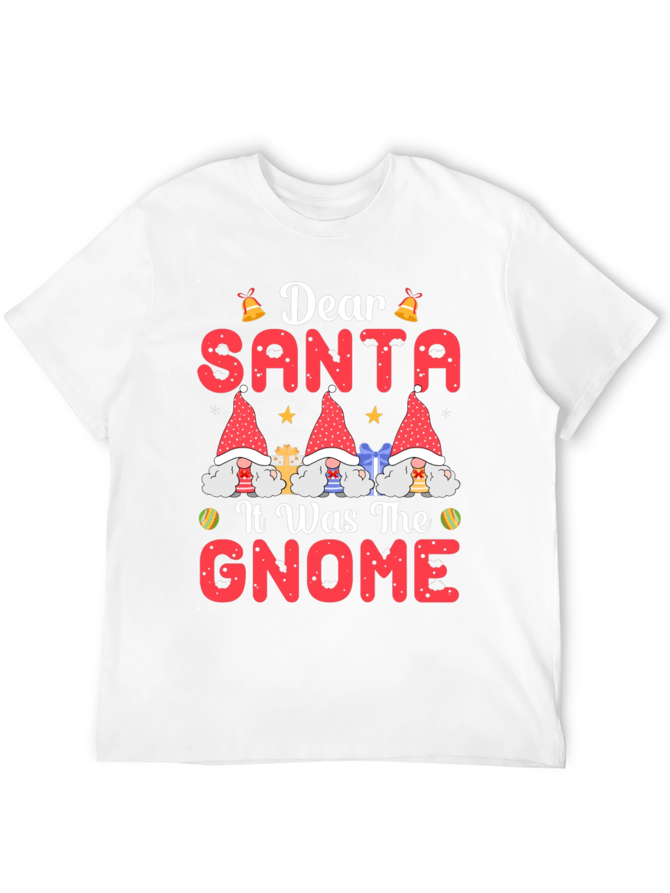 Dear Santa It Was The Gnome Christmas T-Shirt