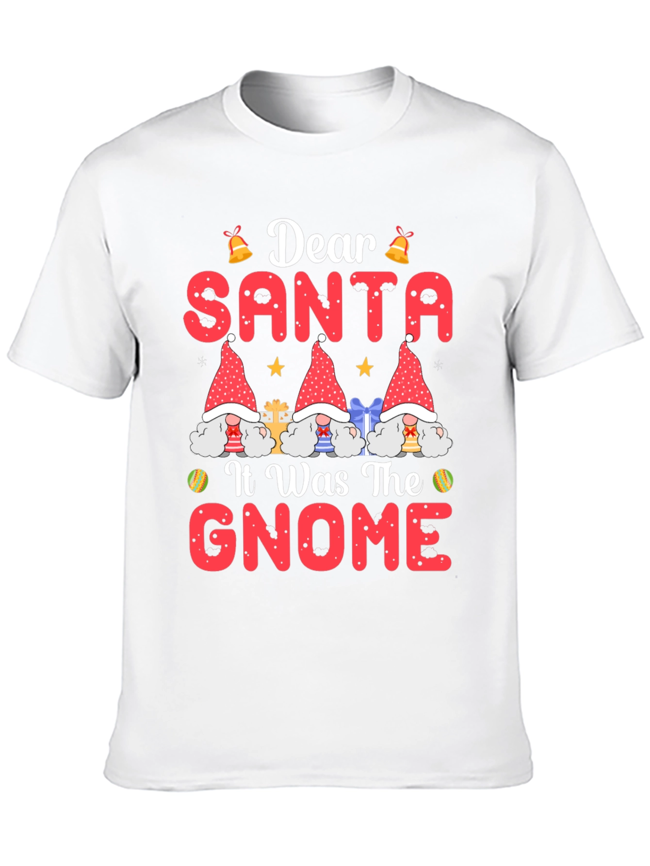 Dear Santa It Was The Gnome Christmas T-Shirt