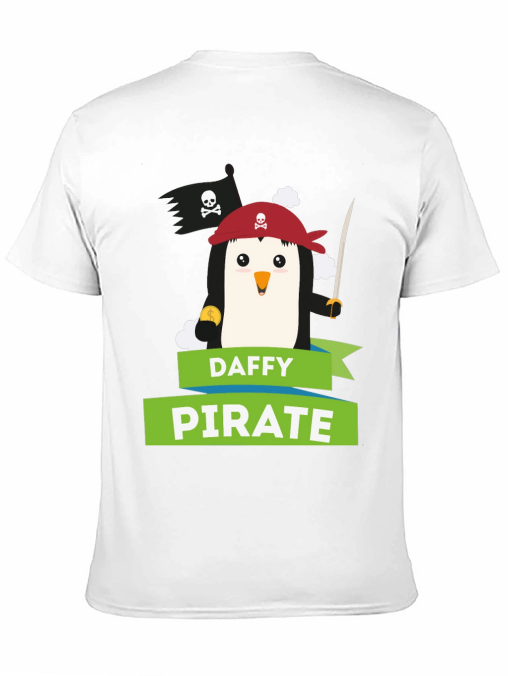 Daffy Pirate T-Shirt: Cute Penguin Design