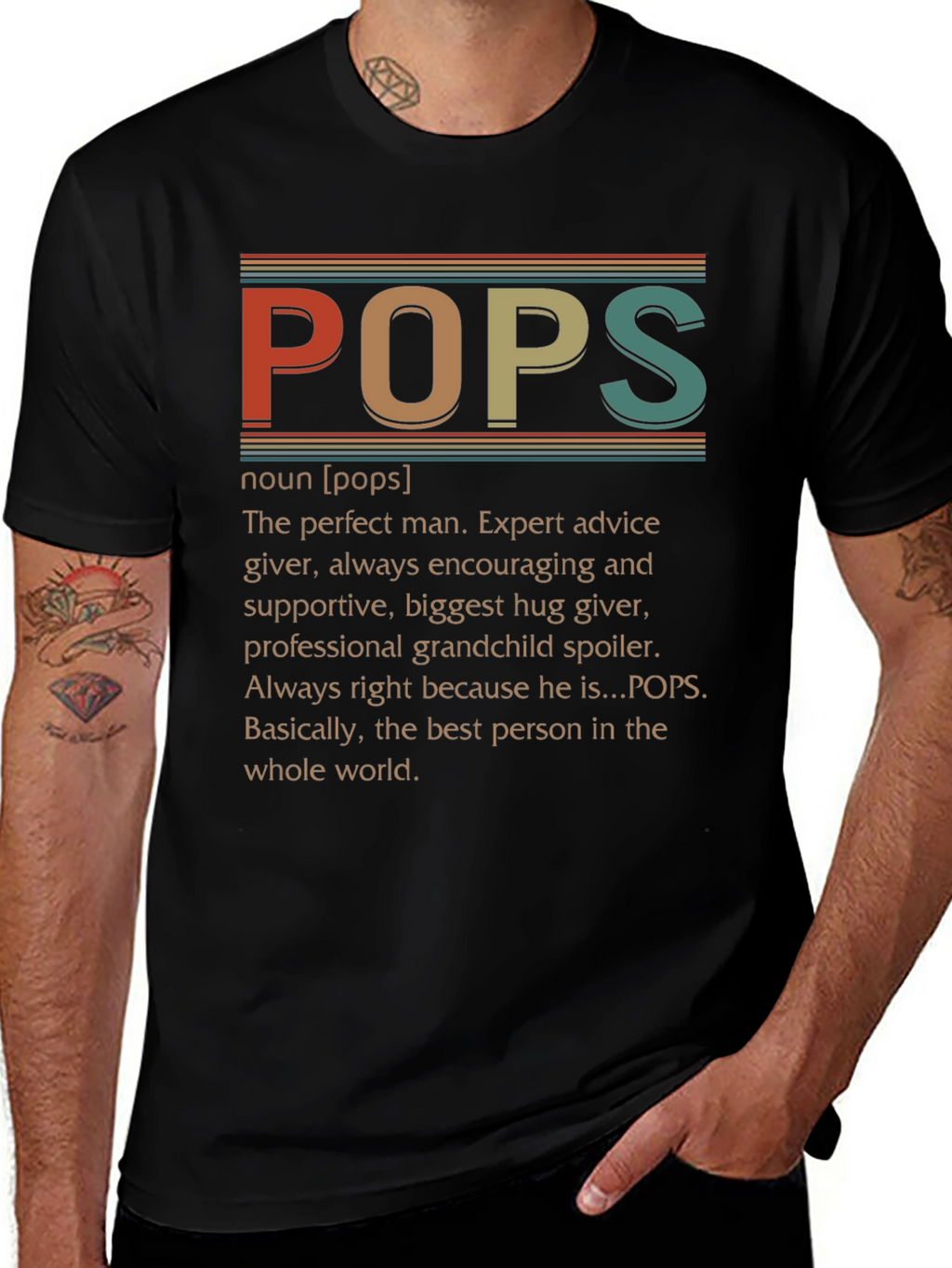 Retro Pops Definition T-Shirt: Perfect Gift for Grandpa!