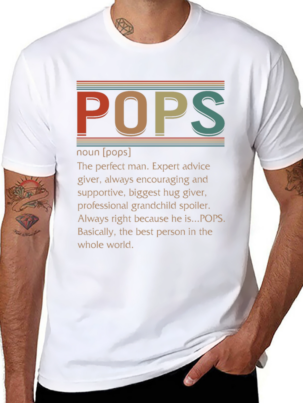 Retro Pops Definition T-Shirt: Perfect Gift for Grandpa!