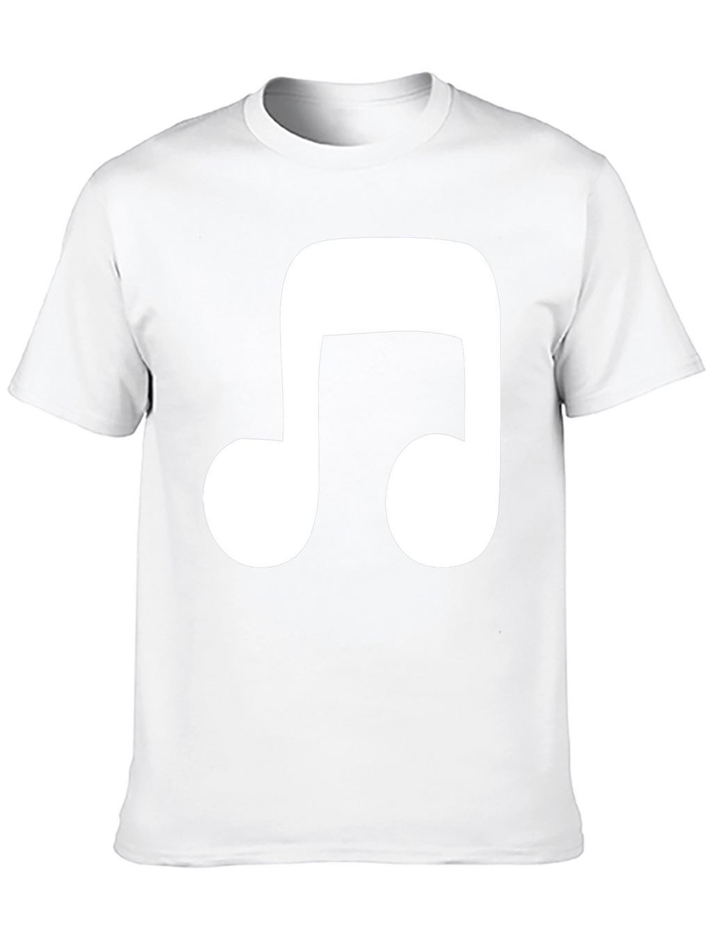 Music Note Graphic Tee - Casual Black T-Shirt