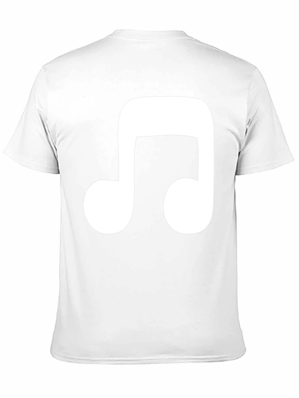 Music Note Graphic Tee - Casual Black T-Shirt
