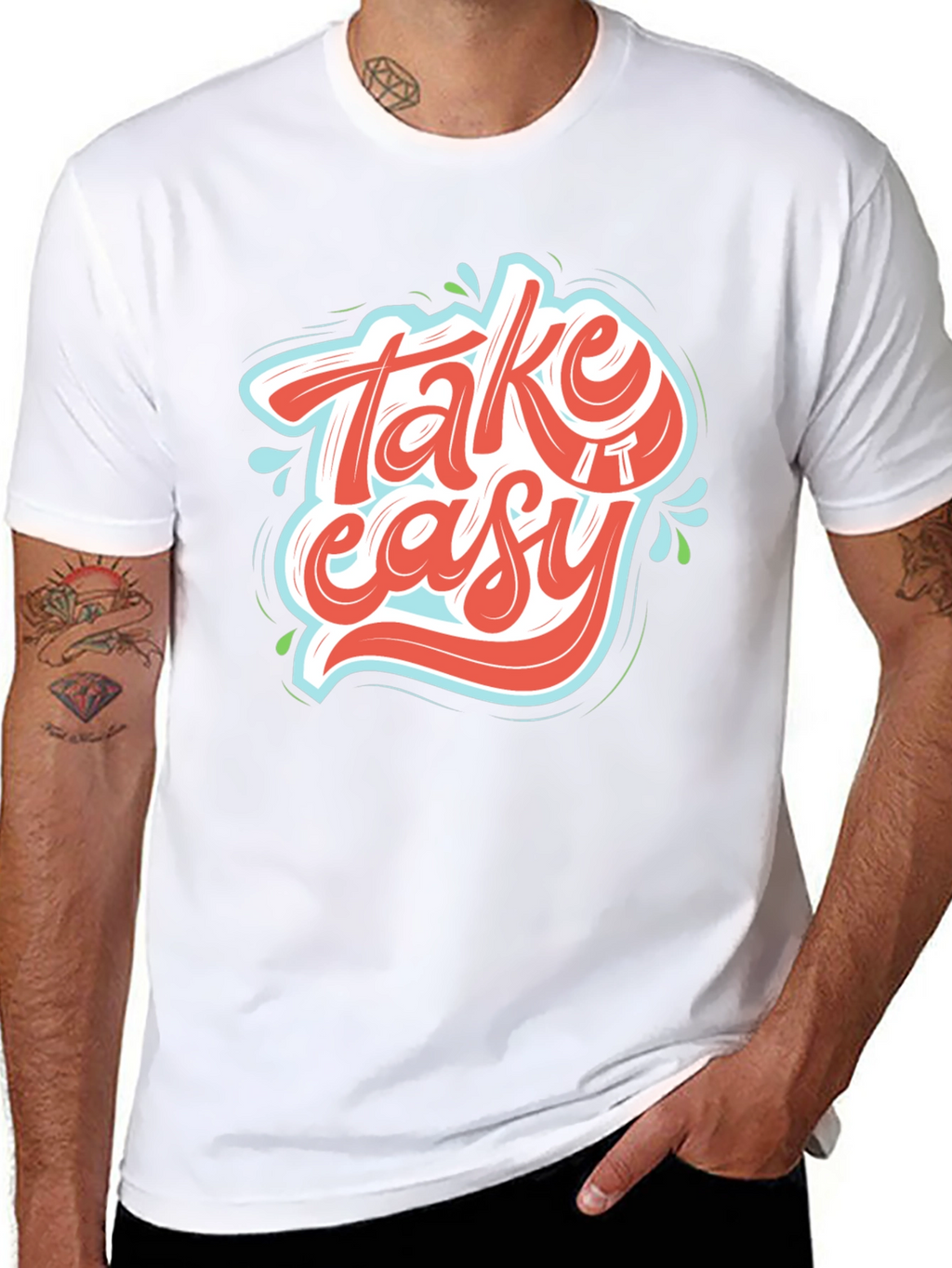 Take It Easy Graphic Tee - Relaxed Fit T-Shirt