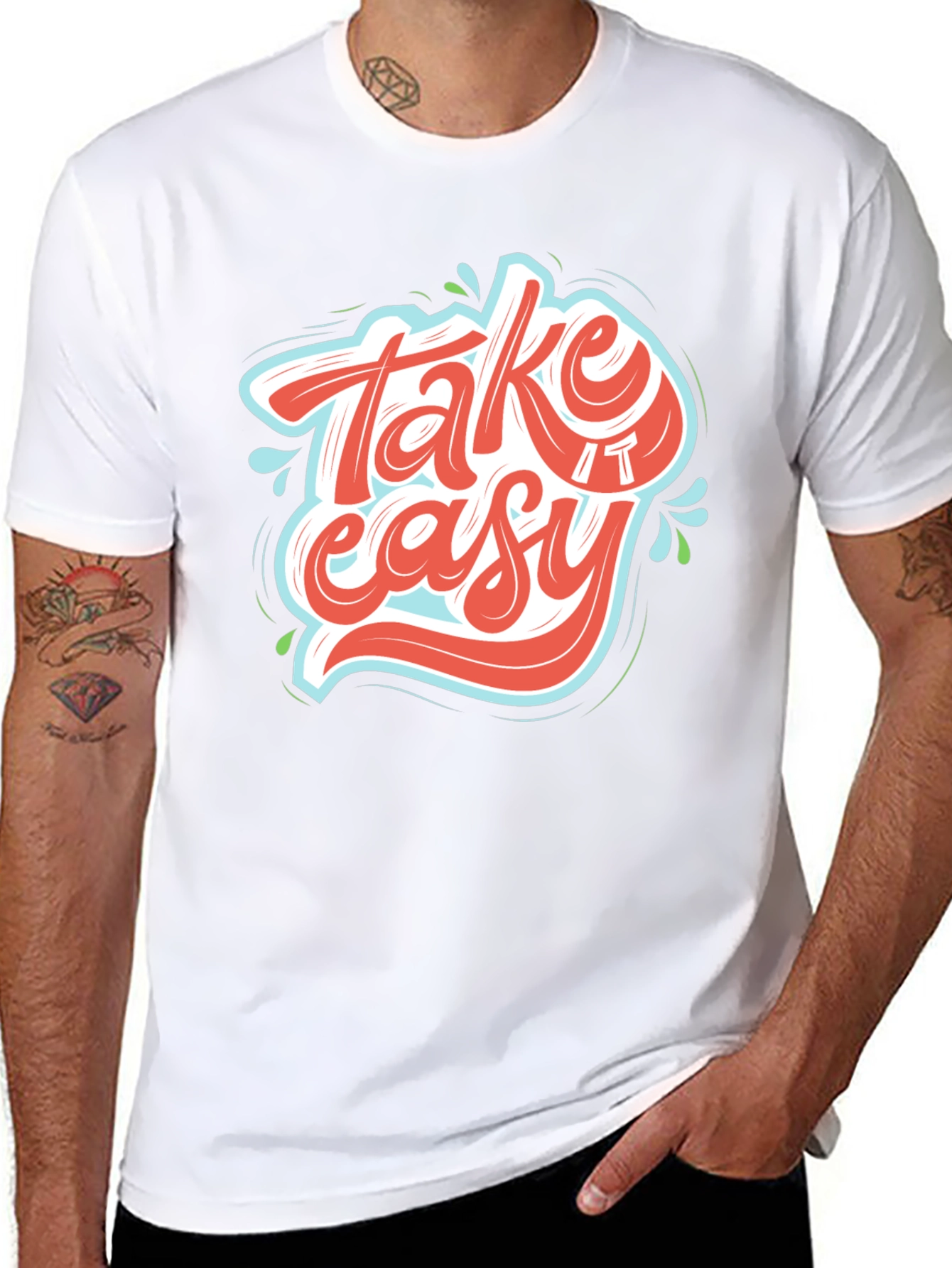 Take It Easy Graphic Tee - Relaxed Fit T-Shirt