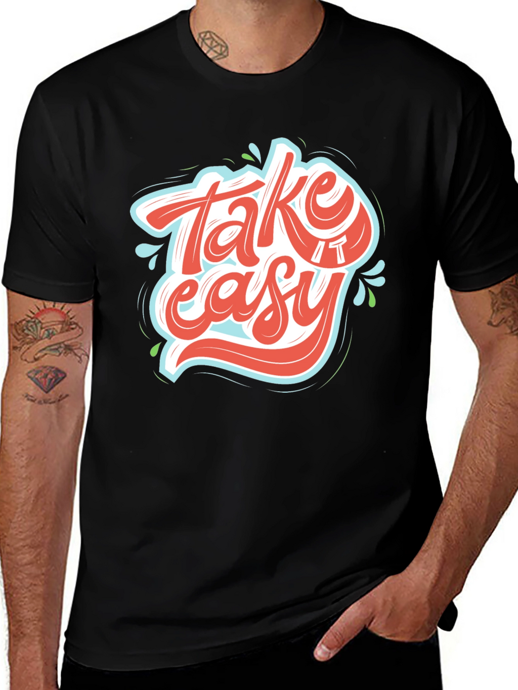 Take It Easy Graphic Tee - Relaxed Fit T-Shirt