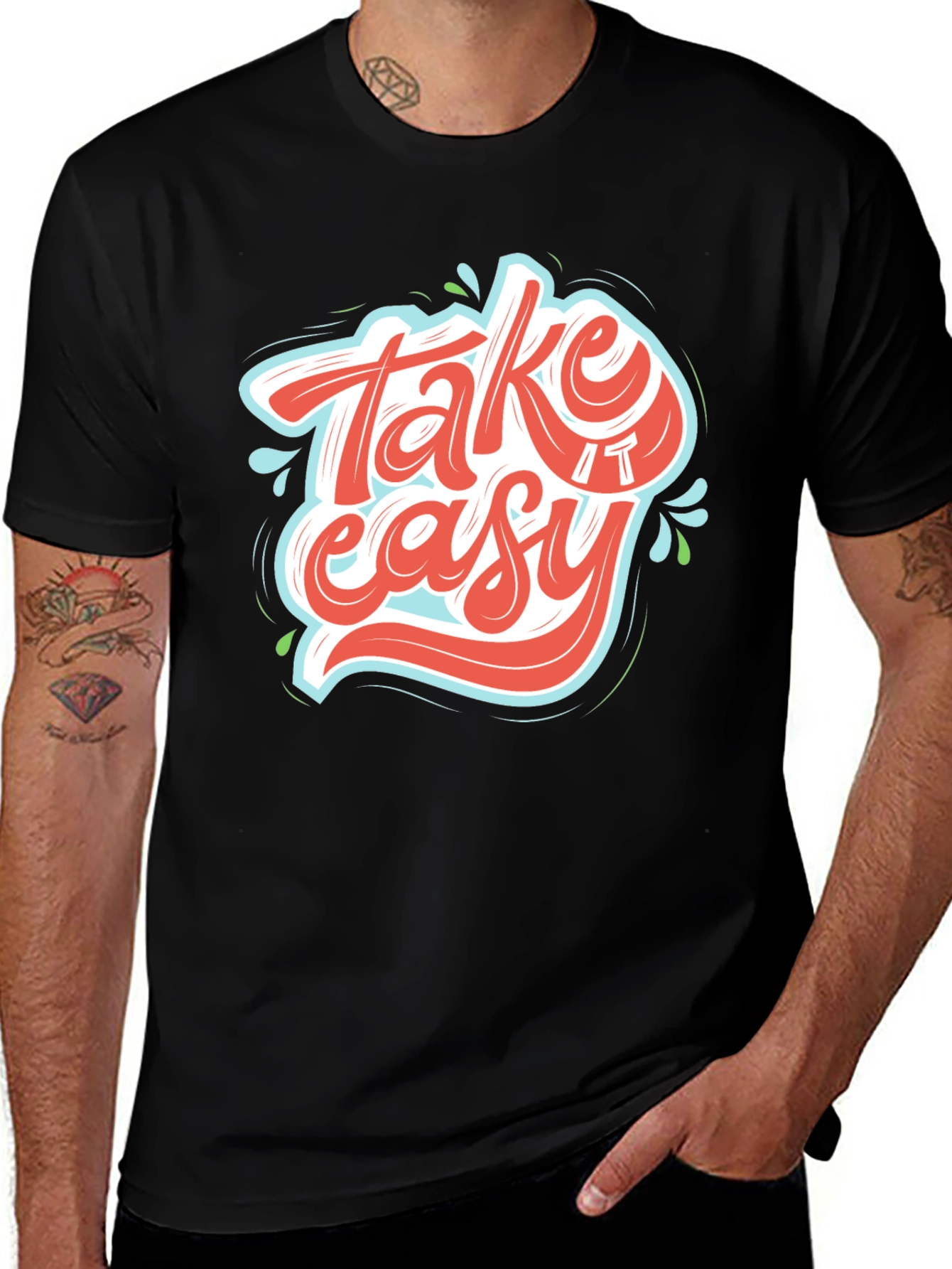 Take It Easy Graphic Tee - Relaxed Fit T-Shirt