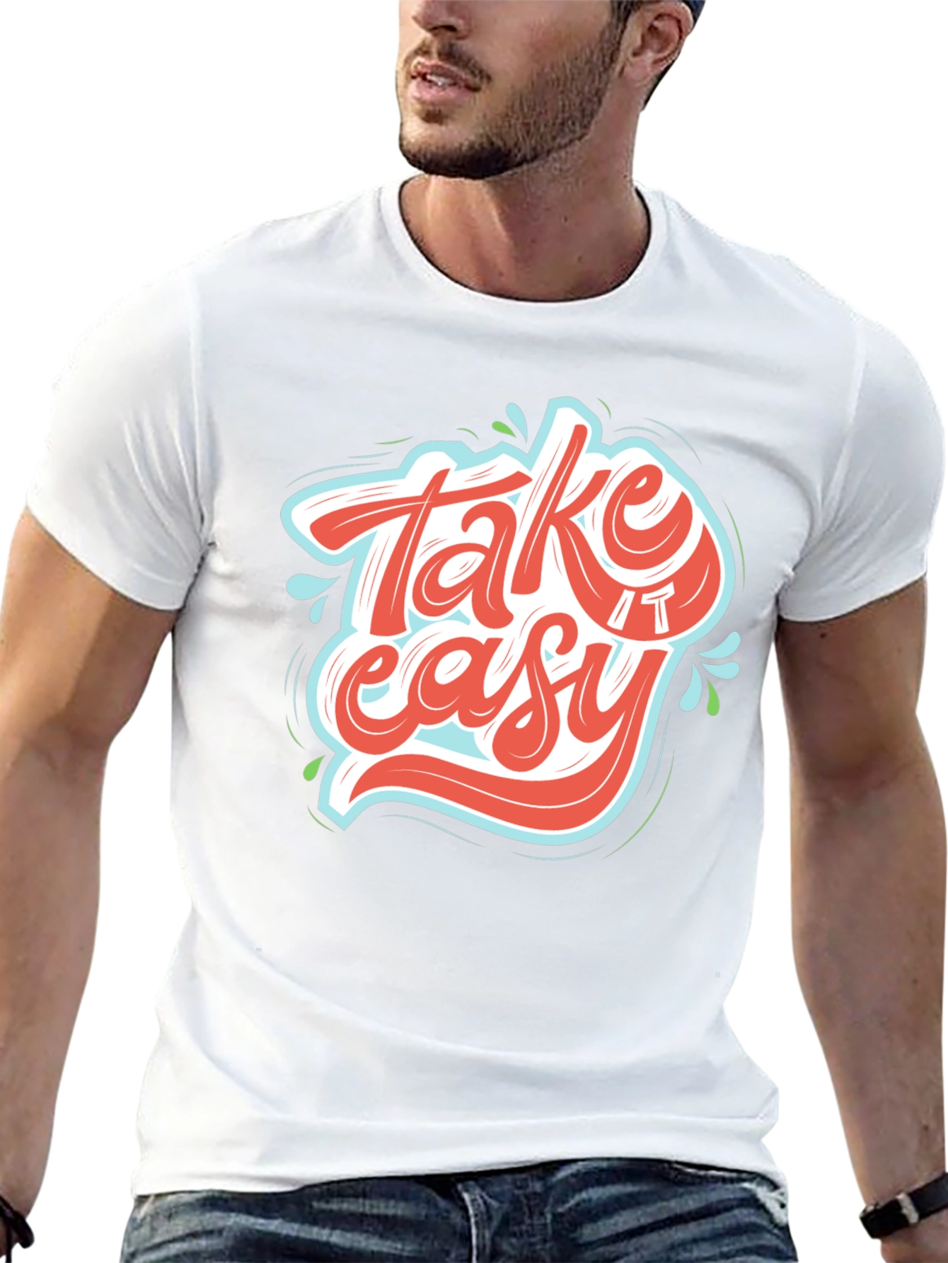 Take It Easy Graphic Tee - Relaxed Fit T-Shirt