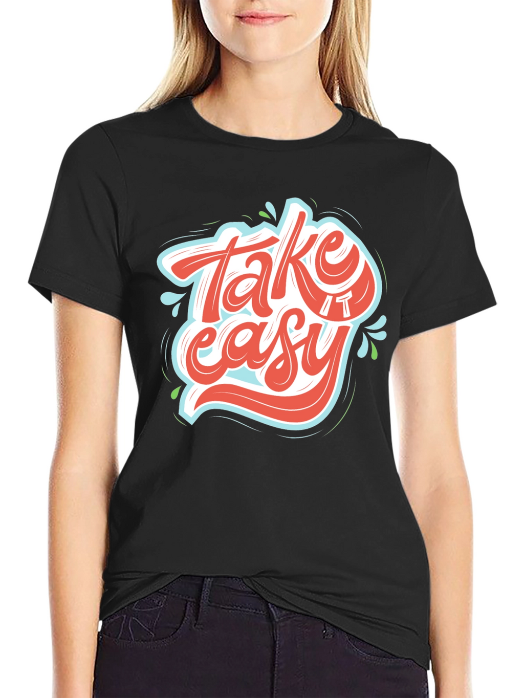 Take It Easy Graphic Tee - Relaxed Fit T-Shirt