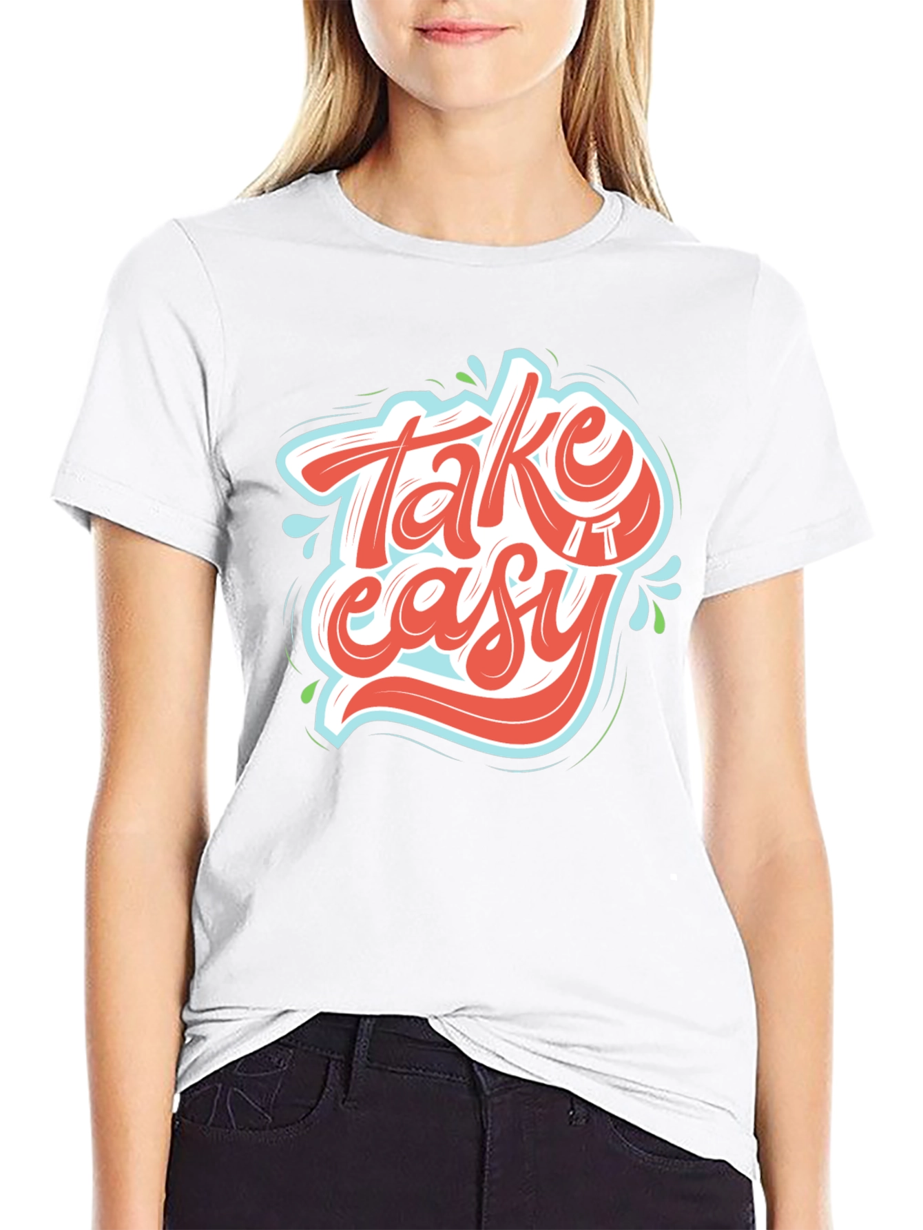 Take It Easy Graphic Tee - Relaxed Fit T-Shirt