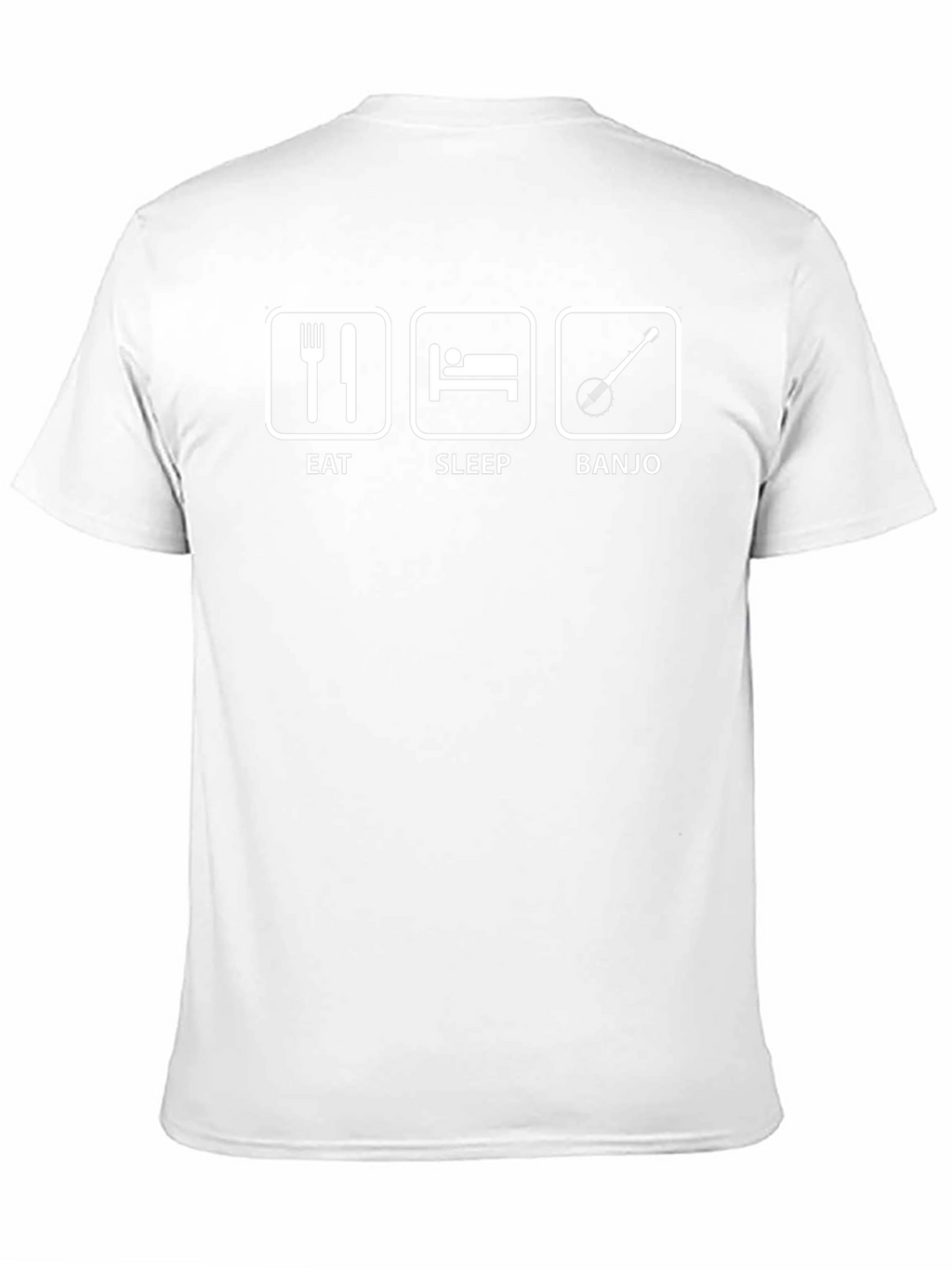 Eat Sleep Banjo Black T-Shirt - Musicians Humor