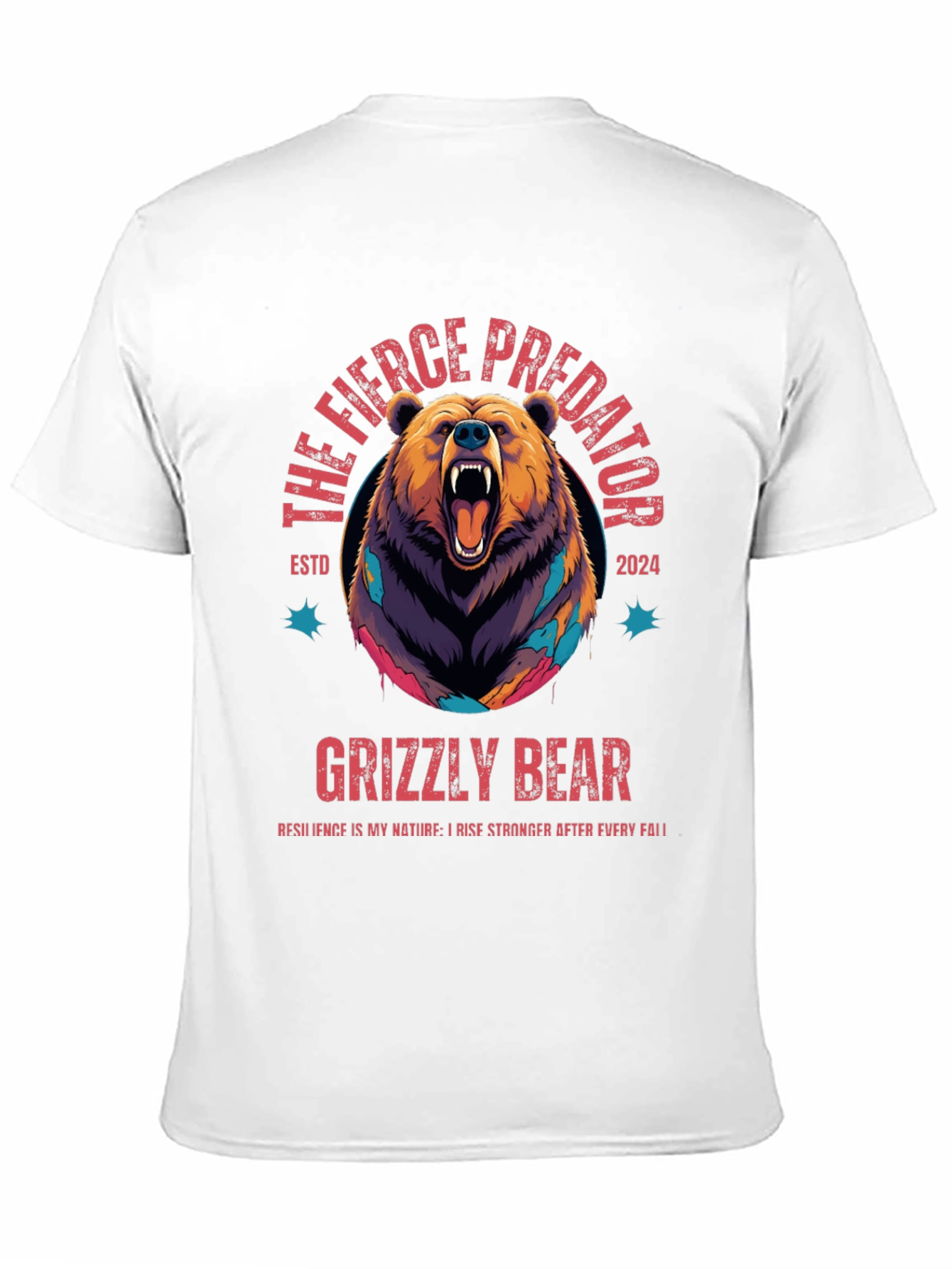 The Fierce Predator Grizzly Bear Graphic T-Shirt